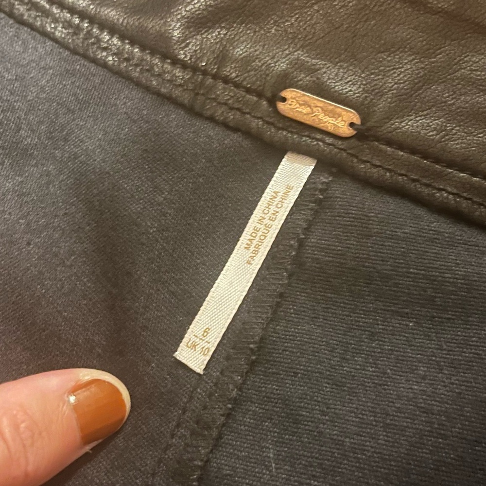 Final price ✨NWT We the free vegan leather pants - Picture 6 of 6
